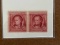 Unused US Stamp Pair #860 Famous Americans: James Fenimore Cooper 2 Cents 1940
