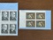 2 Sets of Unused Block of 4 Stamps #1486 Henry Tanner 8 Cents 1973 & #1499 Harry S Truman 8 Cents 19