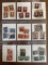 40 Various Used Netherlands Stamps in 2 Collectible Sheets