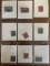 9 Stamps Used Singles US Stamps From 1893 to 1913 in Protective Sheet