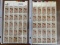 50 Unused Stamps Merry Christmas 1975 Early Card by Louis Prang 2 Full Sheets of 25 Unused Stamps