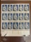 15 Unused Christmas Stamps USA 22 Cent Block of Stamps