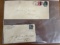 2 Envelopes 2 Stamps Postmarked From Late 1800's