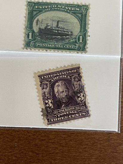 2 Stamps Used Singles US #294 1901 Pan American Exposition Fast Lake Navigation #302 1903  Jackson P
