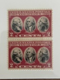 Unused US Stamp Pair #703 Yorktown Issue 2 Cents 1931