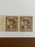 Unused US Stamp Pair #706 Washington Bicentennial 1 1/2 Cents 1932