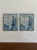 Unused US Stamp Pair #734 General Tadcusz Kosciuszko 5 Cents 1933