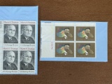 2 Sets of Unused Block of 4 Stamps #1486 Henry Tanner 8 Cents 1973 & #1499 Harry S Truman 8 Cents 19