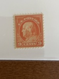 Unused Single Stamp #509 Franklin Olive Bister 1917 8 Cents