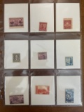9 Unused Single Stamps From 1929 to 1937 Peace of 1783 Sesquicentennial and More