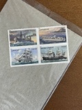 4 NEW Block of US Merchant Marine Forever Stamps Never Been Opened