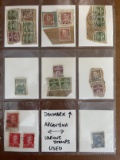 22 Various Used Denmark & Argentina Stamps in Collectible Sheet