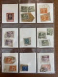 17 Various Used Helvetia Stamps in Collectible Sheet