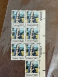 7 Unused Block of Gerard David National Gallery Christmas 15 Cent Stamps