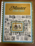 Used Stamps US Master Stock Book Stamp Collectors Album with Over 350+ Stamps Various