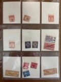 13 Stamps Used Singles US Stamps From 1934 to 1971 in Protective Sheet