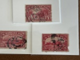 3 Stamps Used US Singles Q9 1913 Parcel Post 25 Cents Q11 1913 Parcel Post 75 Cents & Q12 1913 Parce