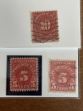 3 Stamps Used US Singles J49 1910 Postage Due 10 Cents 2 J73 1930 Postage Due 5 Cents