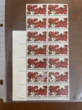 14 Unused Seasons Greetings Stamps 22 Cents Pointsettas