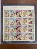 20 Unused USA 44 Cents Stamps Sunday Funnies Beetle Bailey Calvin Hobbs Archie Garfield Dennis the M