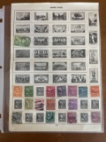 27 Used Stamps From 1800's to Early 1900's on Collector Sheet Landing of Columbus  Washington Frankl