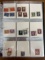 290 Used Foreign Stamps in Collectible Stamp Binder from Early to Mid 1900's England Australia Afric