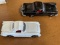 2 Classic Die Cast Cars Made in Hong Kong #417 from 1953 & #416 from 1956 Size 1.5