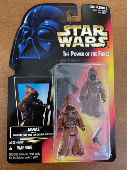 Star Wars The Power of the Force Jawas Figure 1996 Orange Card