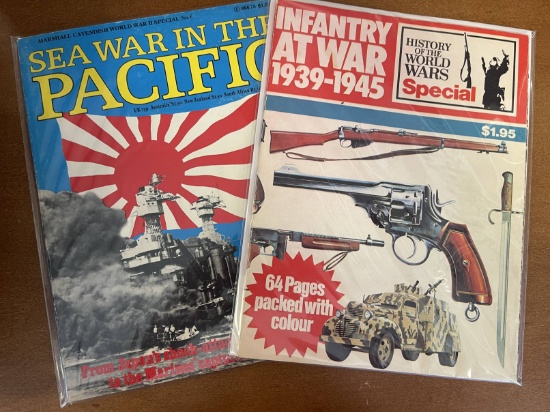 2 Issues Sea War in the Pacific & Infantry at War 1939-1945 Magazines