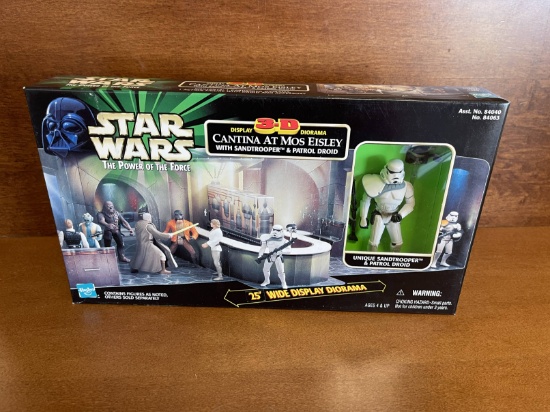 Star Wars Power of the Force Cantina with Sandtrooper Display 3D Diorama 1998 NEW Kenner Lucasfilm