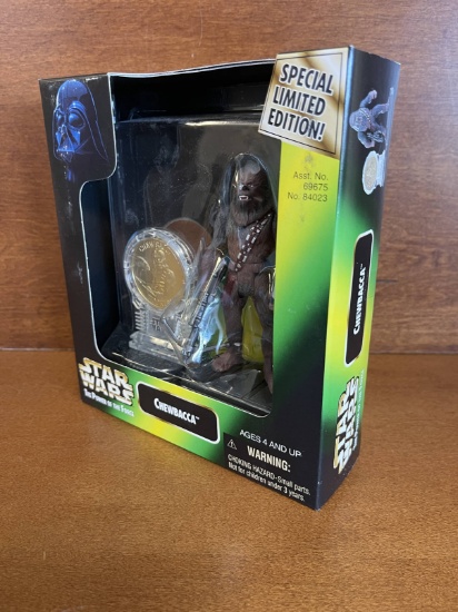 Star Wars Power of the Force Chewbacca Figure with Coin 1997 Special Limited Edition NEW Kenner Luca