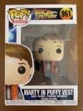 Funko Pop! Movies Figure #961 Back to the Future NIB Marty in Puffy Vest