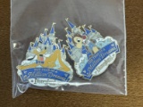 2 Disney Collectible Trading Pins From Year of a Million Dreams Featuring Dale and Pluto Disneyland