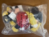 2 Bean Bag Plush Toys Classic Mickey Mouse & Classic Minnie Mouse NEW The Disney Store & Disney Them