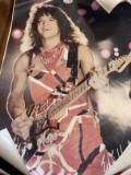 3 Vintage 80's Rock Posters Eddie Van Halen Madonna Bruce Springsteen