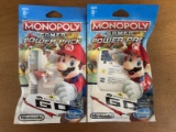 2 Items Monopoly Gamer Power Pack for Original Mario Boardgame NEW Hard to Find Fire Mario & Toad