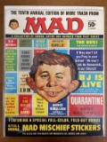 MAD Magazine 10th Annual Edition of More Trash 1967 Silver Age with Mad Mischief Stickers