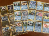 45 Pokemon Collectible Cards Dragon & Water Common to Rare Goodra Flygon Gyarados Whiscash Jellicent