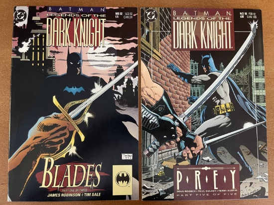 2 Issues Batman Legends of the Dark Knight Comics #15 & #32 DC Comics Prey Blades