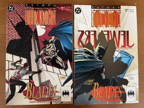 2 Issues Batman Legends of the Dark Knight Comics #33 & #34 DC Comics Blades