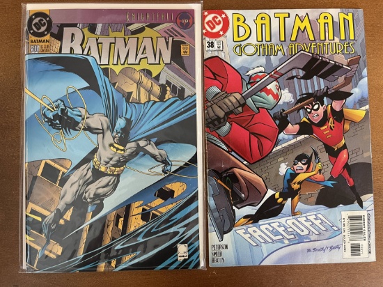 2 Issues Batman Comic #500 Knightfall & Batman Gotham Adventures Comic #38 DC Comics