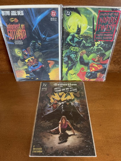 3 Graphic Novels Batman Judgement on Gotham Legends of the World's Finest & Batman: Seduction of the