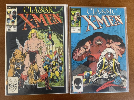 2 Issues Classic XMen Comic #10 & #21 Marvel Comics Copper Age Comics