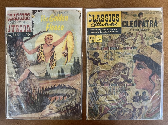 2 Issues Classics Illustrated Cleopatra Comic #161 & Classics Illustrated The Golden Fleece Comic #5