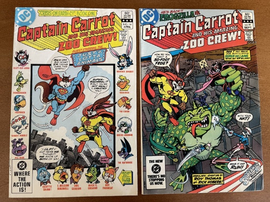 2 Issues Captain Carrot and His Amazing Zoo Crew Comics #14 & #19 DC Comics 1983 Bronze Age