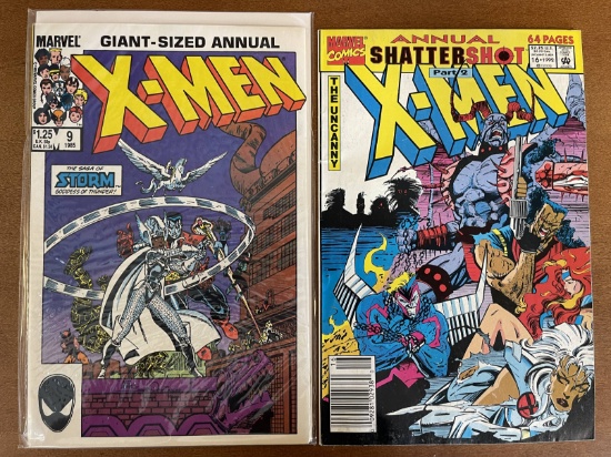 2 Issues X Men Annual Comic #9 & #16 Marvel Comics 1985 1992 Storm Loki