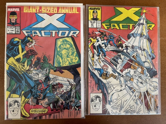 2 Issues X Factor Comic #27 & X Factor Annual #2 Marvel Comics 1987 Copper Age Comics