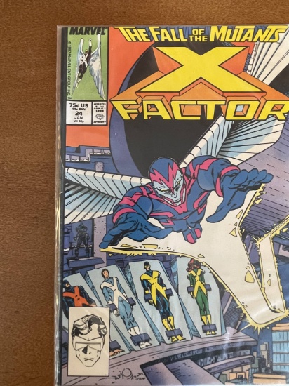 X Factor Comic #24 Marvel Comics 1988 Copper Age KEY 1st Cover & Second Appearance of Angel as The H