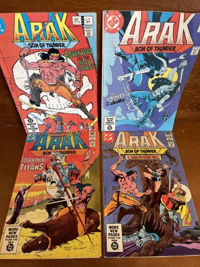 4 Issues Arak Son of Thunder Comic #4 #5 #6 & #9 DC Comics 1981 Bronze Age