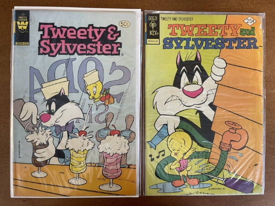 2 Issues Tweety and Sylvester Comics #54 & #109 God Key Whitman 1976 / 1981 Bronze Age Comics